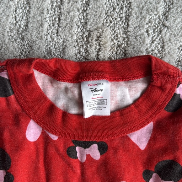 Hanna Andersson valentine’s Minnie Disney heart pajamas size 8 - Picture 4 of 4
